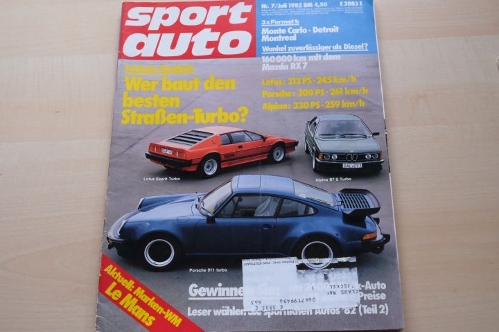 Deckblatt Sport Auto (07/1982)